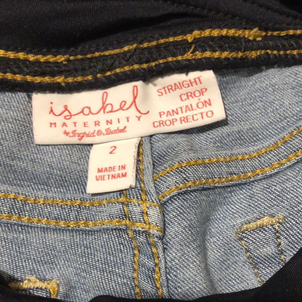 Isabel maternity strait crop pants. Size 2 - Picture 4 of 5